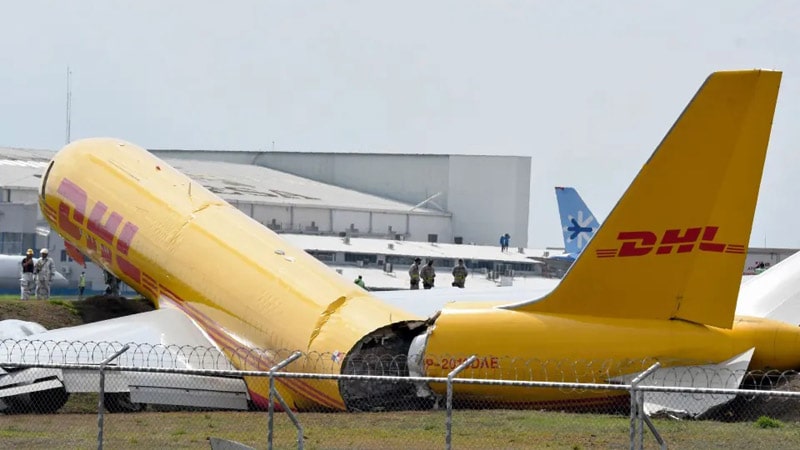 Boeing 757 de DHL partido en dos, de los accidentes aéreos de 2022 más notables