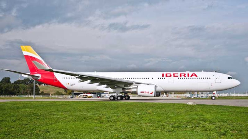 Bautizo del nuevo avión Airbus A330 para la flota de Iberia