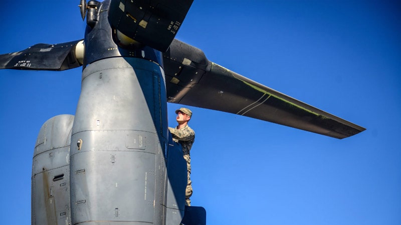 técnico mantenimiento aeronáutico hélices v22 osprey